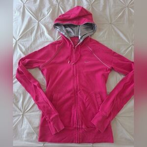Nike Athletic Dept Pink Zip Up Hoodie